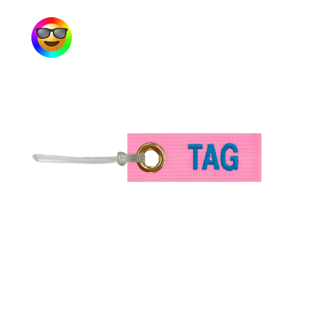 Personalized Embroidered Mini Bag Tag for Carryon Bags