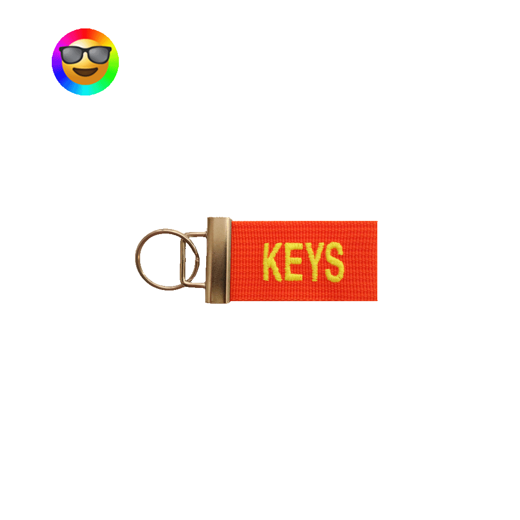 Personalized Embroidered Mini Keychain – Visitag